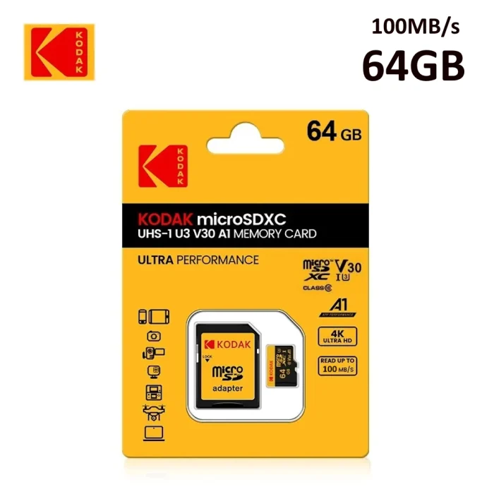 Kodak 64GB microSDXC Memory Card