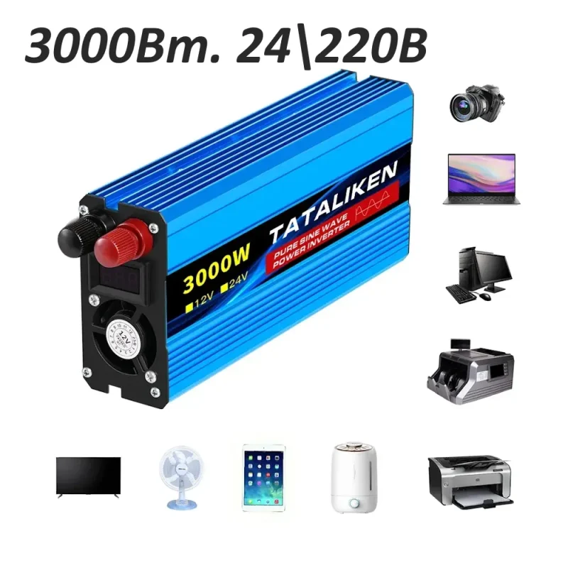 Инвертор TATALIKEN 3000W 24В Чистая Синусоида