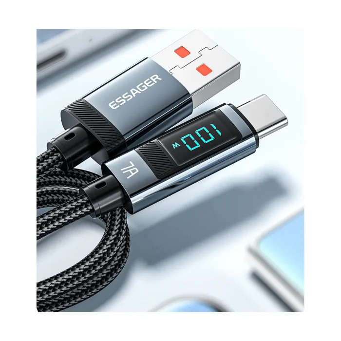 Кабель Essager USB Type-C с дисплеем