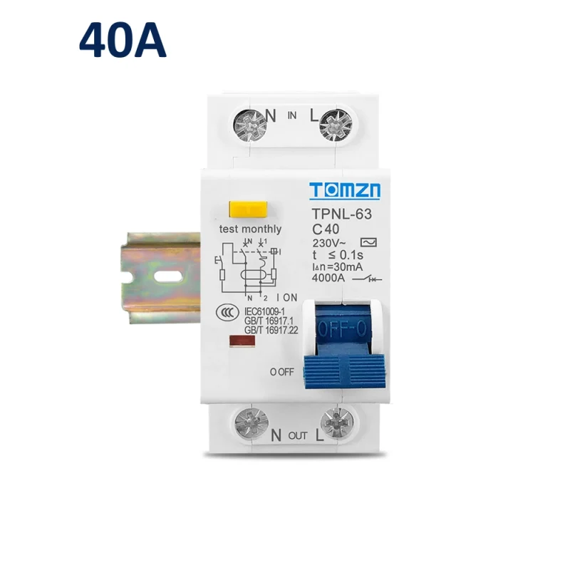 TOMZN TPNL-63 C40 Диффавтомат 40A 30мА